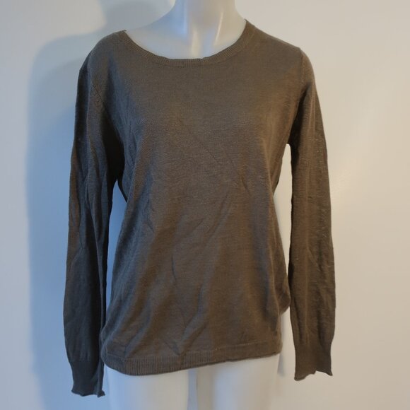 Womens Skull Cashmere Green W/Gold Beaded "Skull" Sweater M - Picture 3 of 7